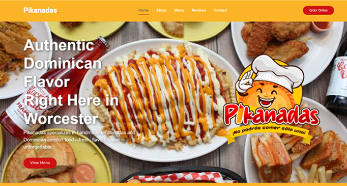 Pikanadas Restaurant Website